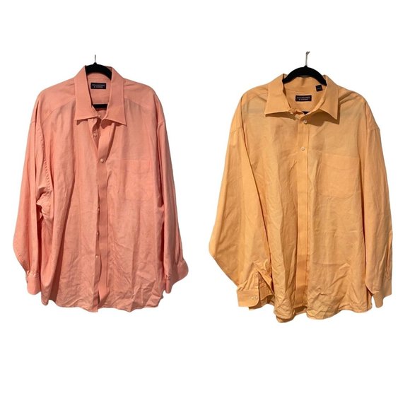 LOT OF 2 Round Tree and Yorke size 3X button down 100% Cotton - Picture 1 of 14